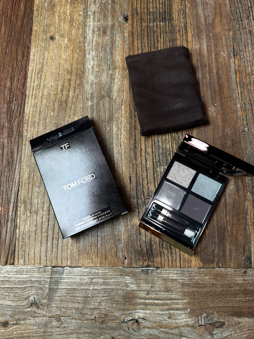 Tom Ford Eyeshadow Quad — Silver, Charcoal, Slate, Pewter